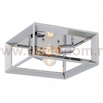 Потолочный светильник Rectangle Chrome ceiling lamp Loft Concept 48.047
