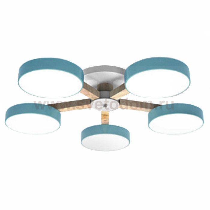 Потолочный светильник wooden blue wheels Loft Concept 48.072