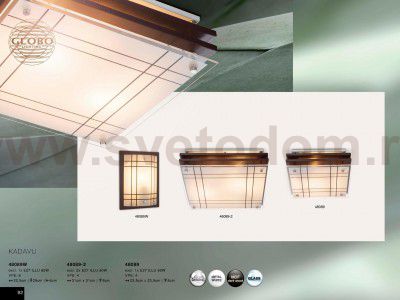Светильник настенно-потолочный Globo 48089 KADAVU