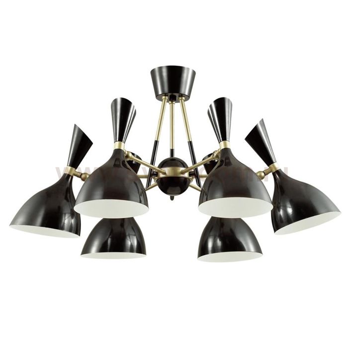 Потолочный светильник Duke Chandelier 6 black Loft Concept 48.102