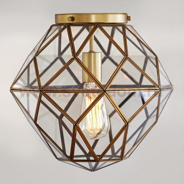 Потолочный светильник Glass & Metal Mount Loft Concept 48.136