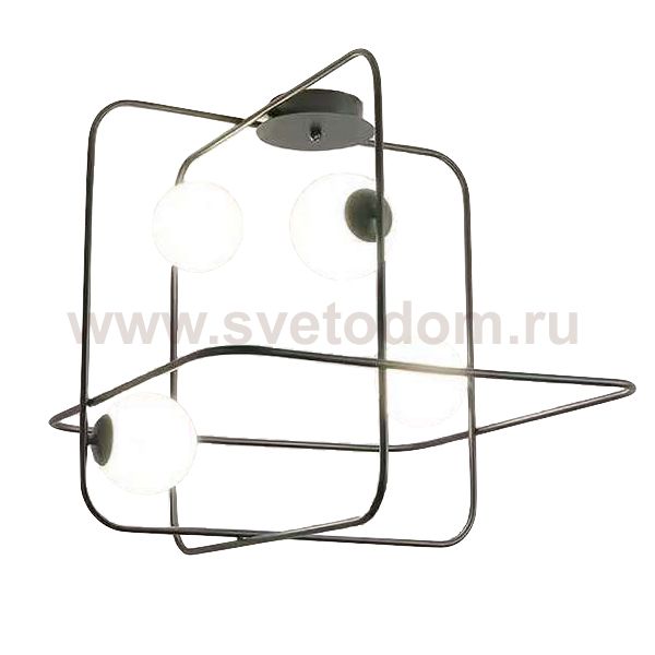 Люстра Broken Squares Balls Black Loft Concept 48.186