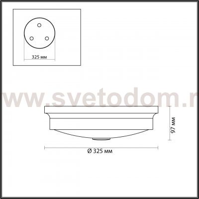 Настенно - потолочный светильник Odeon light 4825/3C MARSEI