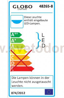 Светильник настенно-потолочный Globo 48265-8 FERDI