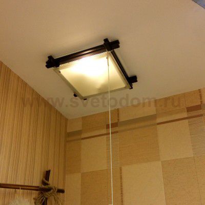 Светильник квадратный Globo 48324 венге Edison