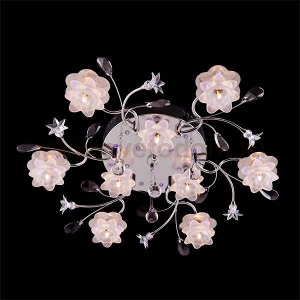 Люстра с цветами Eurosvet 4853/9 хром
