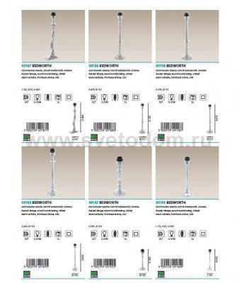 Основа для настольной лампы Eglo 49189 BEDWORTH