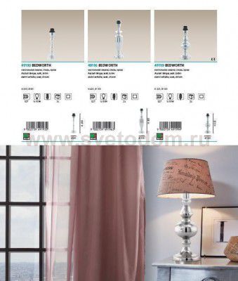 Основа для настольной лампы Eglo 49193 BEDWORTH