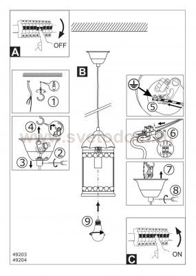 Подвесной светильник Eglo 49203 LANGHAM