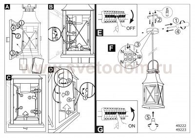 Подвесной светильник Eglo 49222 LISBURN