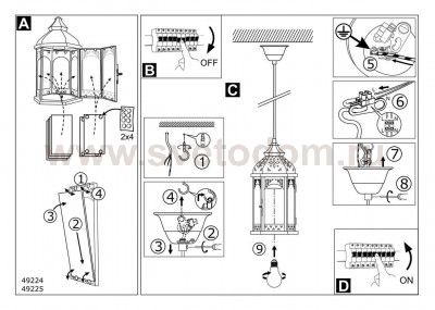 Подвесной светильник Eglo 49224 REDFORD 1