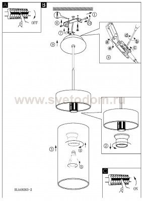 Подвесной светильник Eglo 49263 BRIXHAM