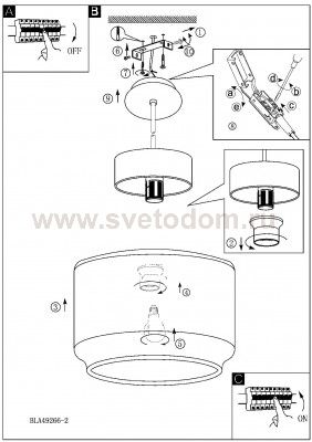 Подвесной светильник Eglo 49266 BRIXHAM