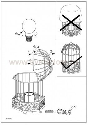 Настольная лампа Eglo 49287 HARLING