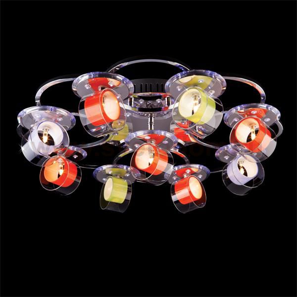 Люстра разноцветная Eurosvet 4933/9 хром