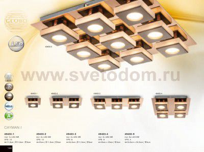 Светильник настенно-потолочный Globo 49403-2 