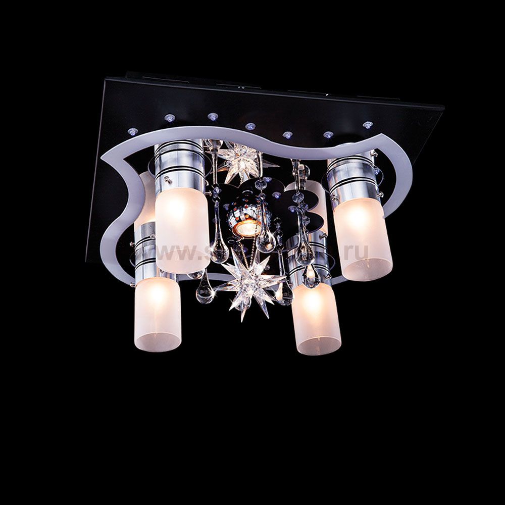 Люстра Eurosvet 4940/4+1 хром/синий+красный+фиолетовый