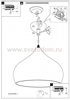 Подвесной светильник Eglo 49449 HAPTON