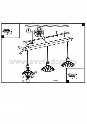 Подвесной светильник Eglo 49463 HEMINGTON