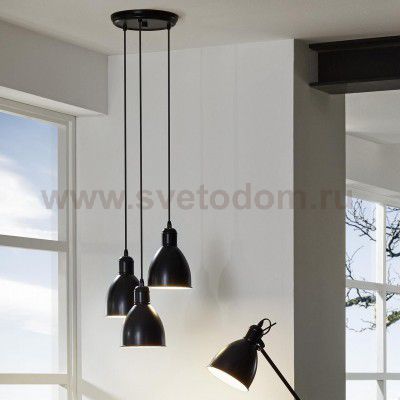 Подвесной черный светильник Eglo 49465 PRIDDY