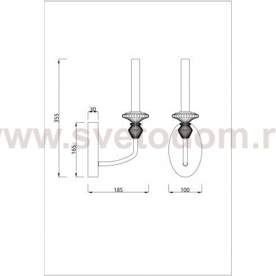 Бра Divinare CAPELLO 4947/01 AP-1