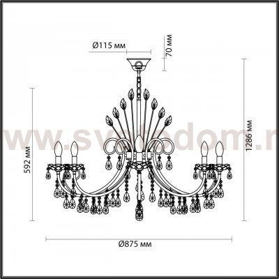 Люстра Odeon Light 4977/10 VERSIA