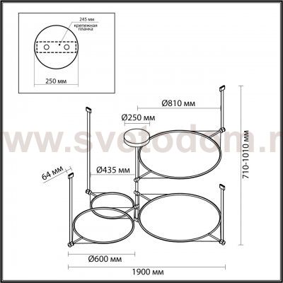 Люстра Odeon Light 4995/150L VIKEMA