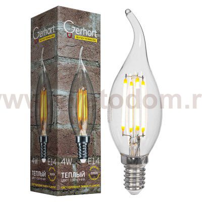 Экономсвет 4W GERHORT CW35 LEDFL 3000K E14