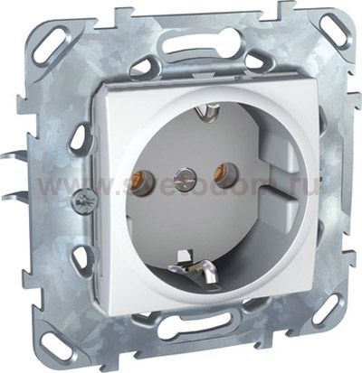 Розетка 1-ая с с/з винт. зажим MGU5.036.18ZD