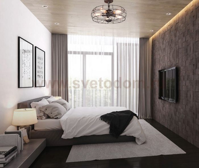 Люстра лофт вентилятор Divinare 5001/01 PL-5 COTTERO