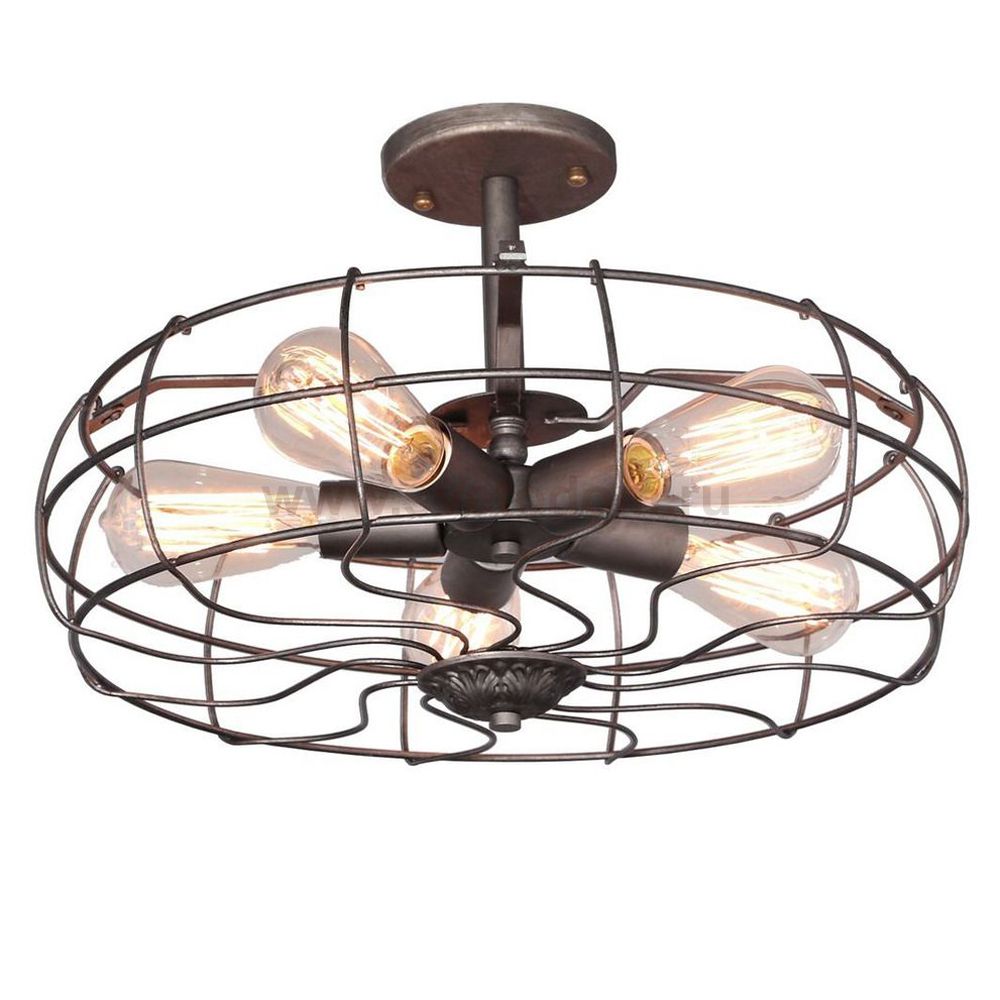 Люстра лофт вентилятор Divinare 5001/01 PL-5 COTTERO