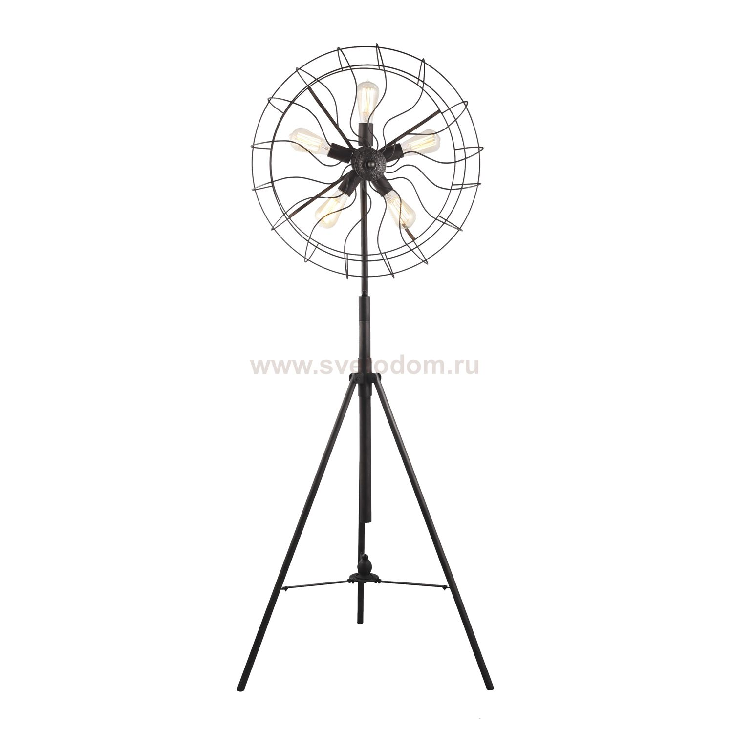 Торшер вентилятор Divinare 5002/05 PN-5 COTTERO