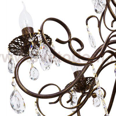 Люстра классическая с хрусталем Экономсвет 5002/6CO WG