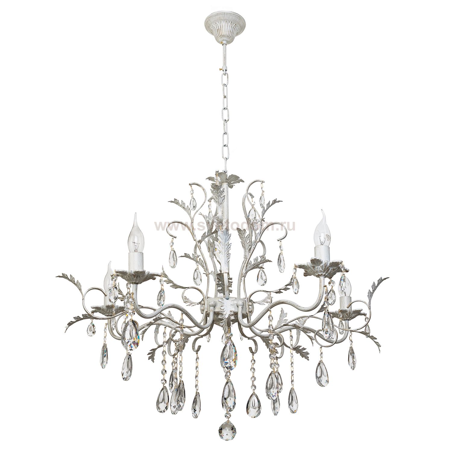 Люстра классическая с хрусталем Экономсвет 5005/5WG