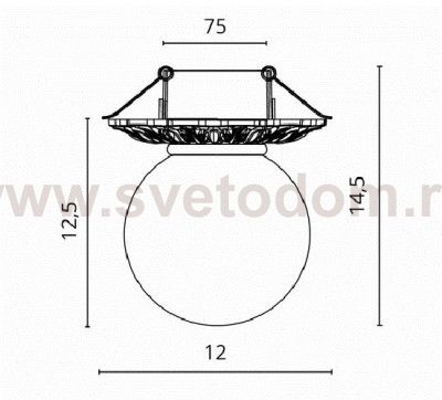 Светильник потолочный Divinare 5007/20 PL-1 PERLA