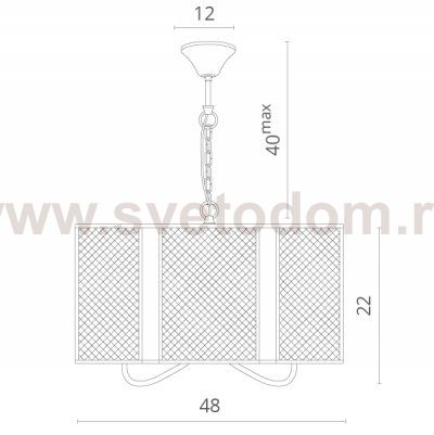 Светильник подвесной Divinare 5008/04 SP-3 RETE