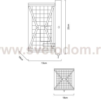 Светильник бра Divinare 5009/04 AP-1 RETE