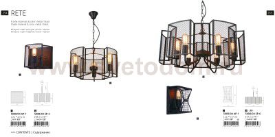 Светильник бра Divinare 5009/04 AP-1 RETE