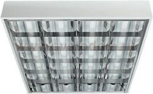 Светильник зеркальный растровый ЛПО-71 4*18-582/F-Верона накладной
