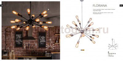 Люстра Divinare 5010/01 SP-18 FLORIANA