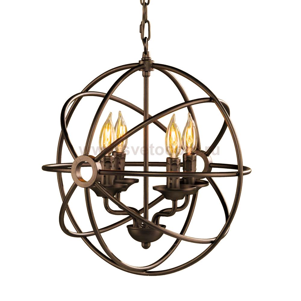 Люстра Foucault'S Orb Crystal Nude D42 MAK interior 5013-D420BK Антик