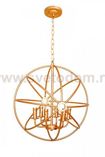 Люстра Foucault'S Orb Crystal Nude D52 Gold MAK interior 5013-D520G Золотой