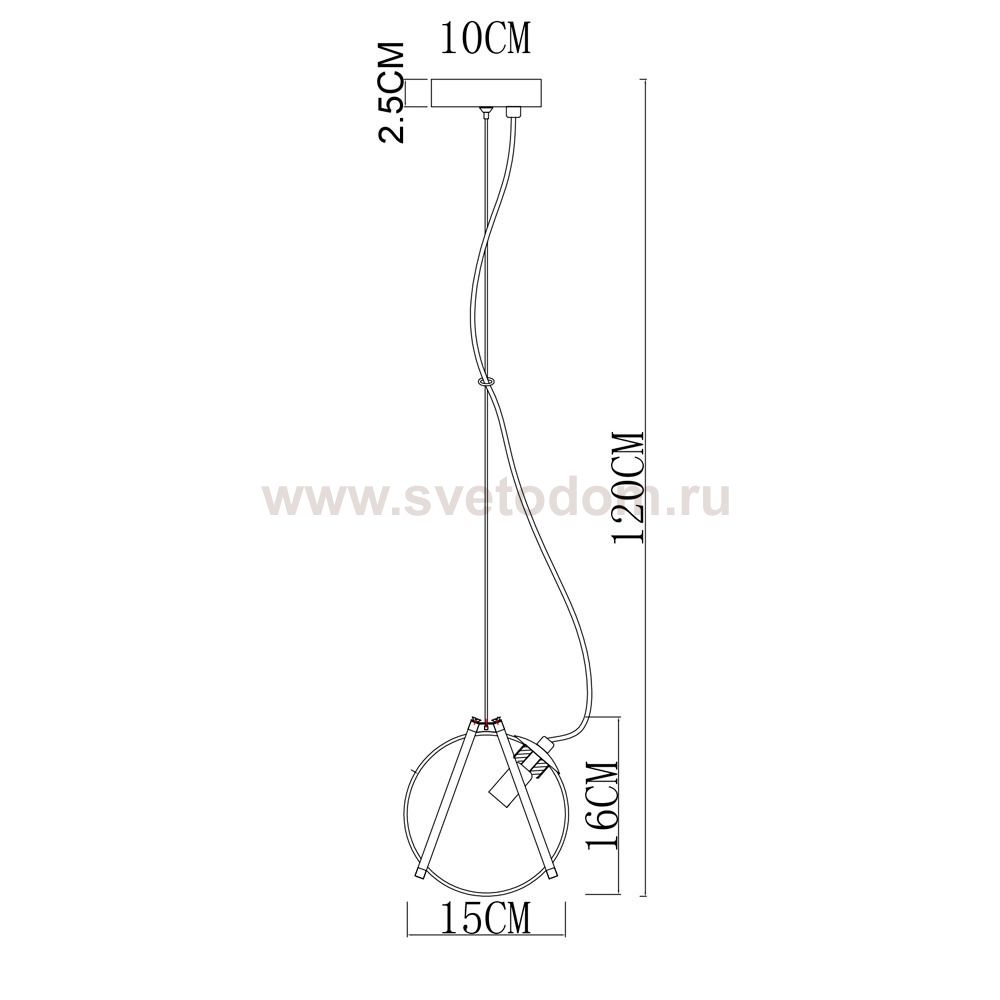 Светильник подвесной с кольцами Divinare 5015/02 SP-1 HAZEL