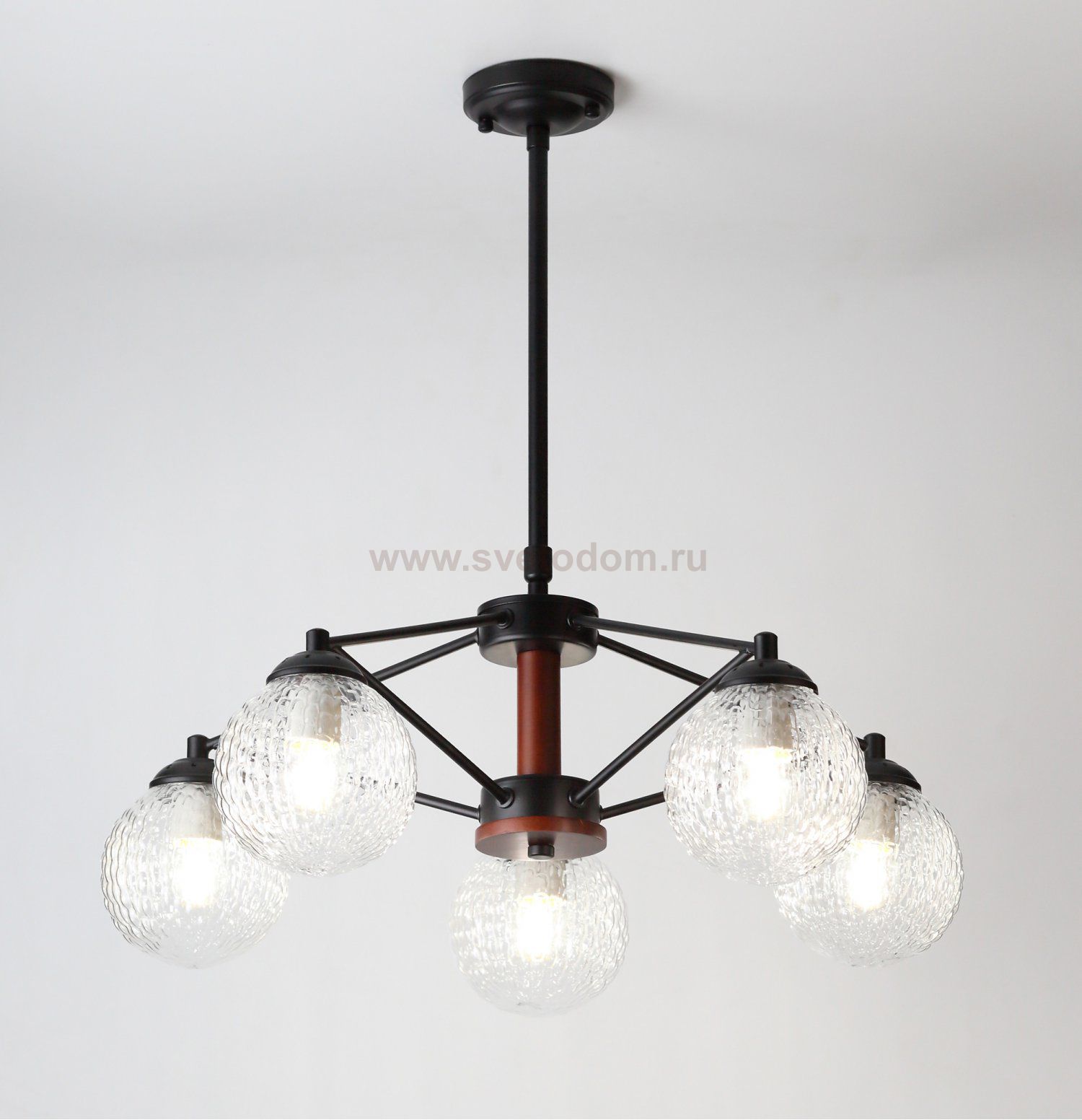 Люстра Rivoli Valery 5016-205 5 x E27 60 Вт лофт - кантри