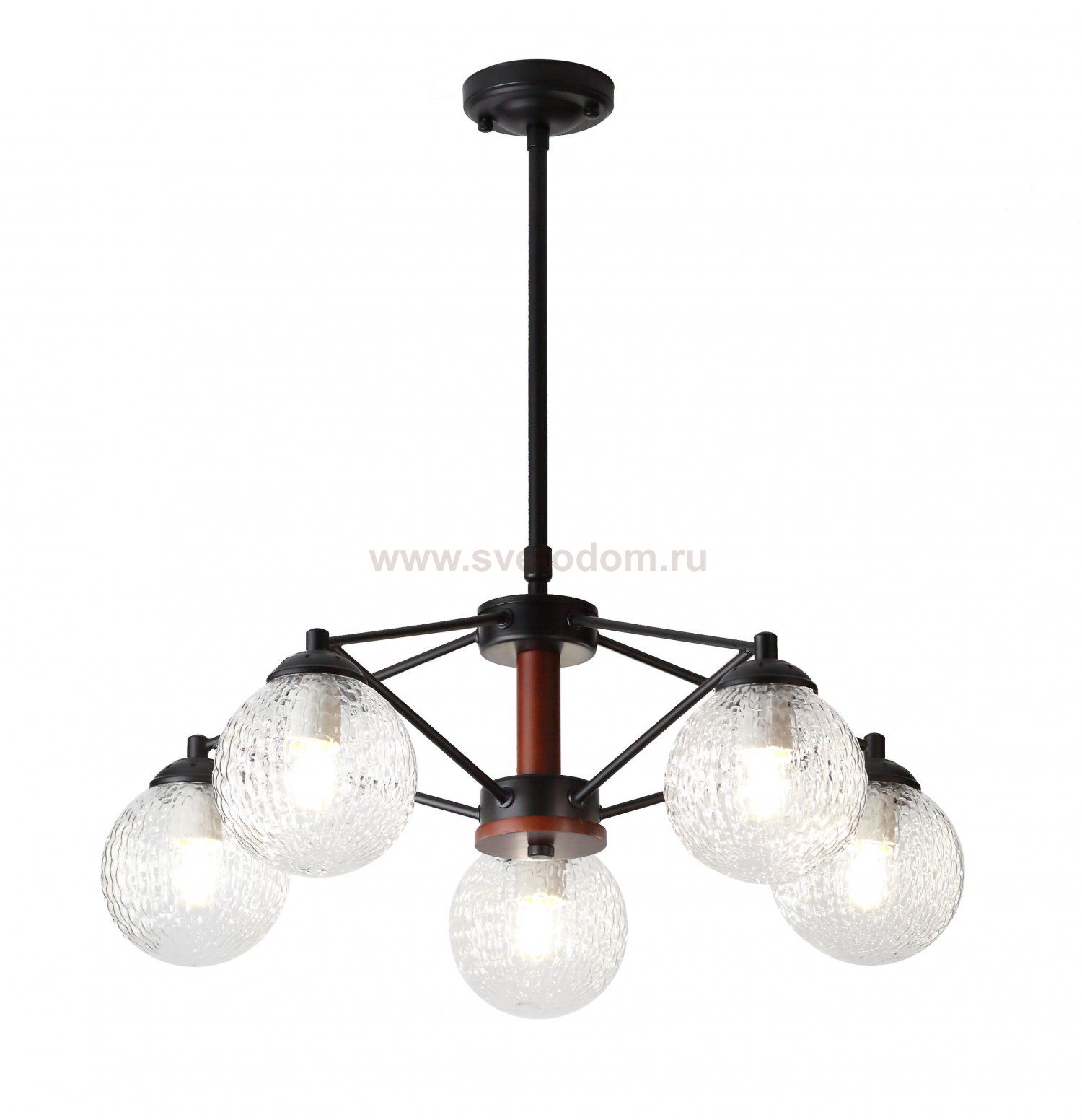 Люстра Rivoli Valery 5016-205 5 x E27 60 Вт лофт - кантри