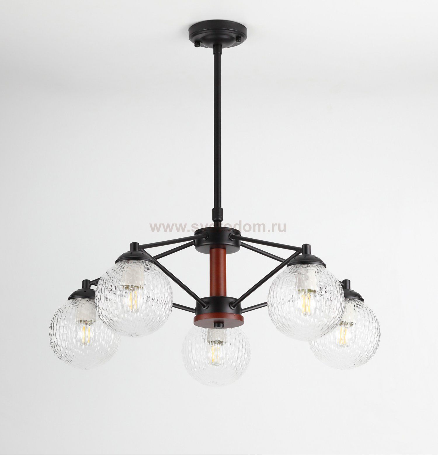 Люстра Rivoli Valery 5016-205 5 x E27 60 Вт лофт - кантри