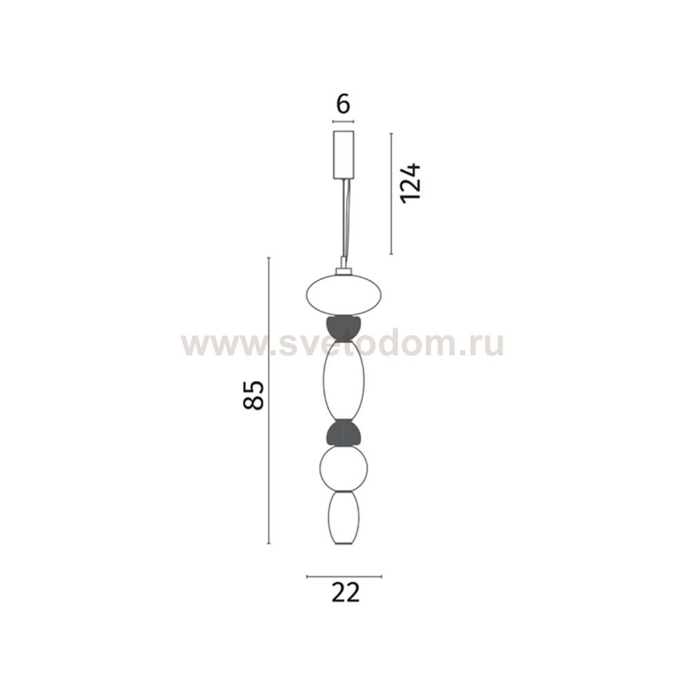 Подвесной светильник Divinare AMBRA 5016/17 SP-36
