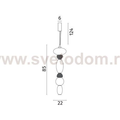 Подвесной светильник Divinare AMBRA 5016/17 SP-36