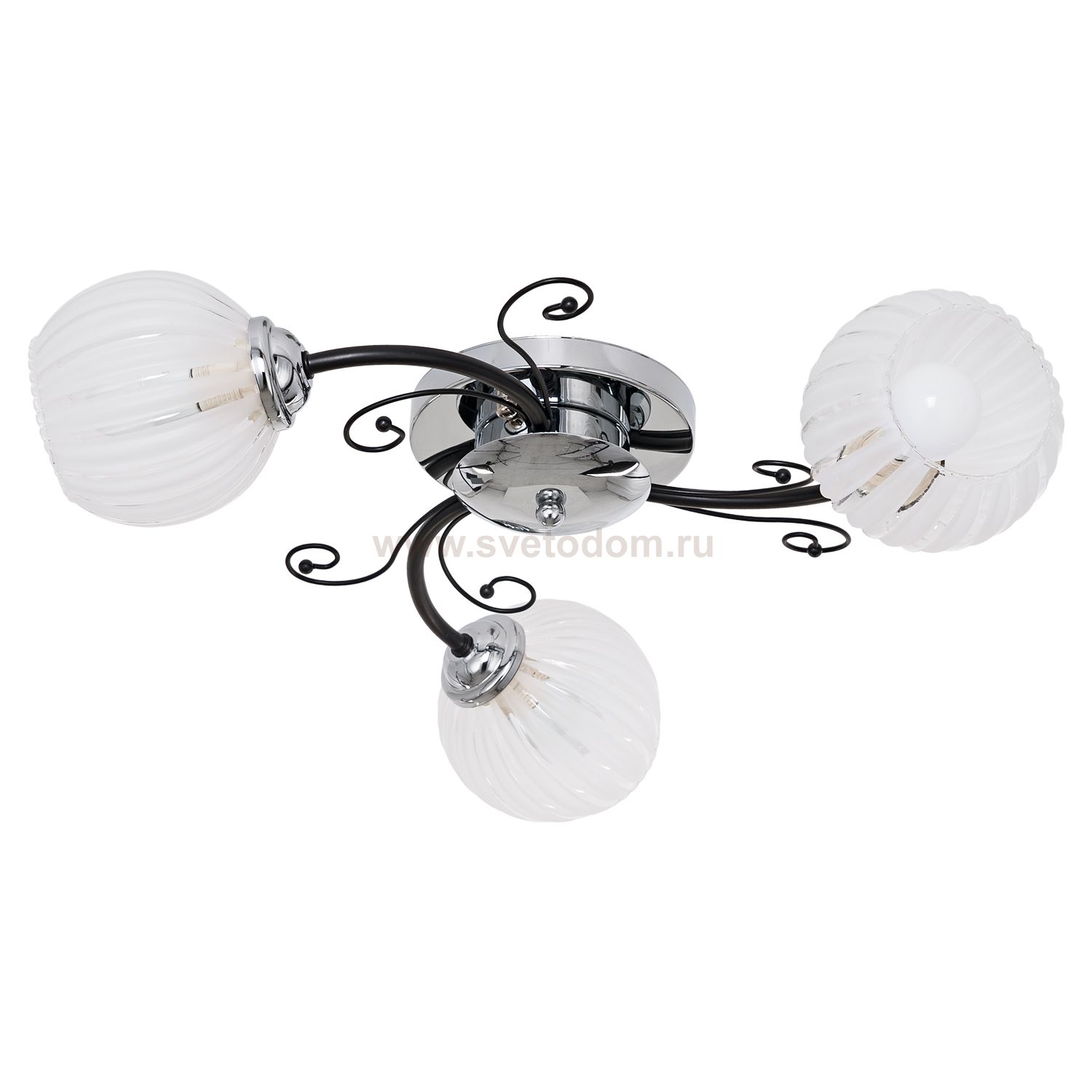 Люстра классическая Экономсвет 50171/3BK+CR WT