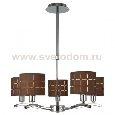 Подвесной светильник Escada 501/5P E14*60W D600 Black Brush Gold